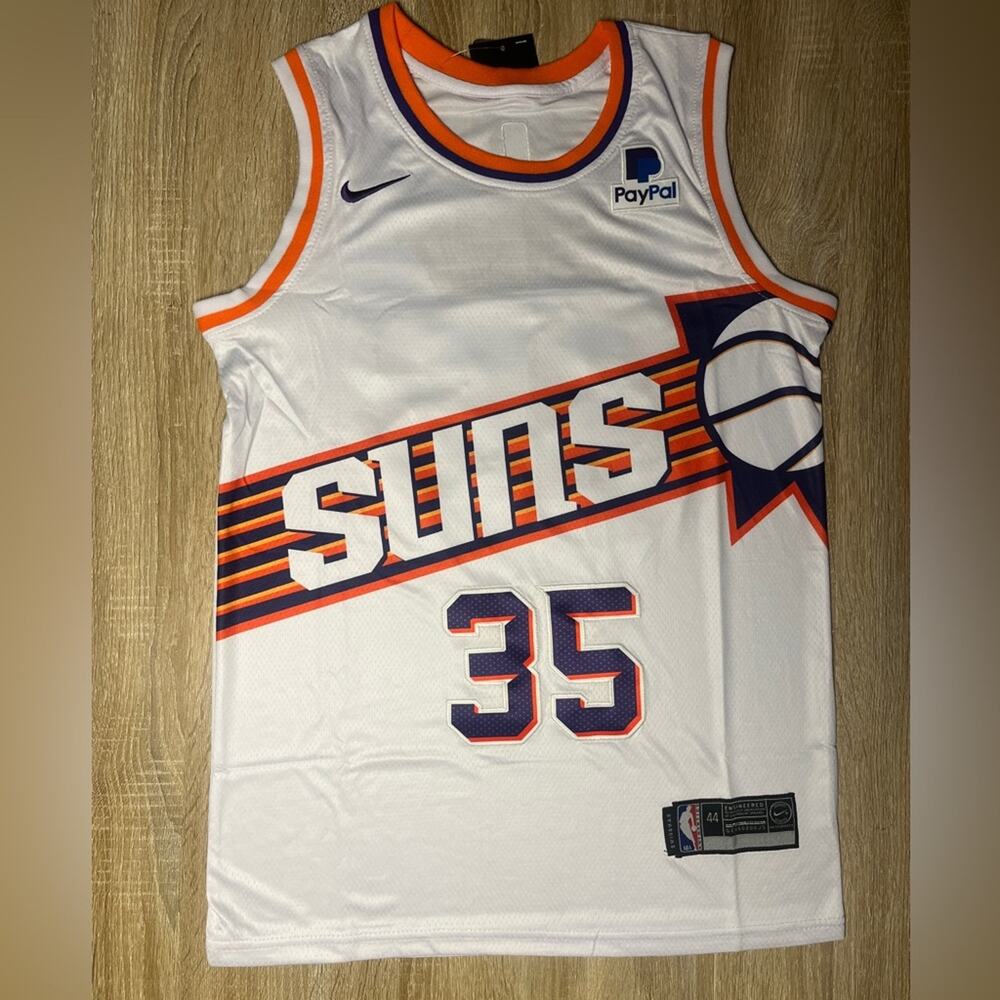 Kevin Durant Phoenix Suns #35 White Retro City Edition Jersey SMALL